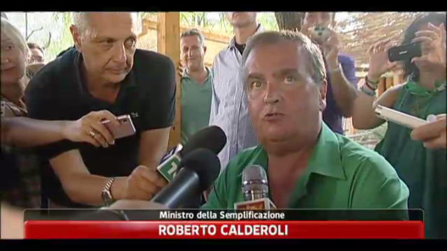 Calderoli, non c'è alternativa a Berlusconi
