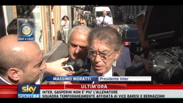 Moratti: "La situazione di Gasperini è difficile"