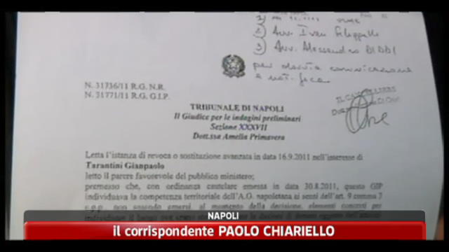Tarantini, PM Napoli ribadiscono competenza territoriale