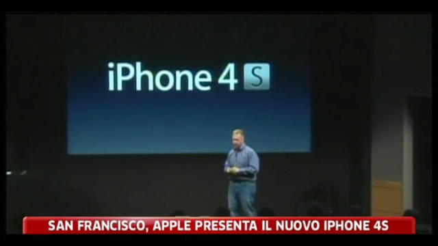 San Francisco, Apple presenta il nuovo Iphone 4s