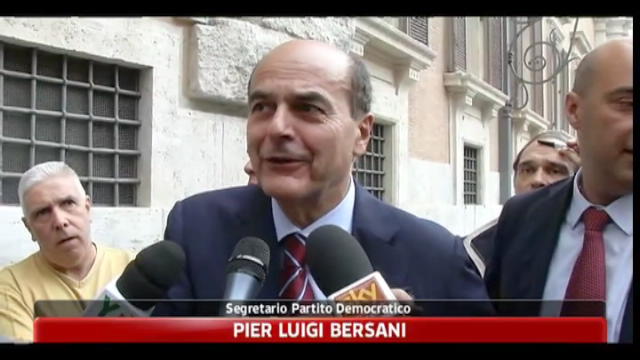 Bersani: sparito Berlusconi, non ha risposto a Napolitano
