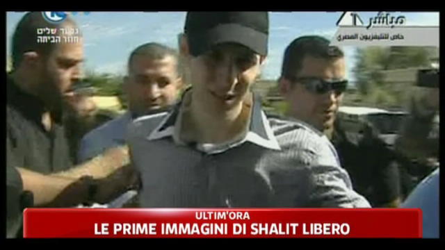 Le prime immagini di Shalit libero