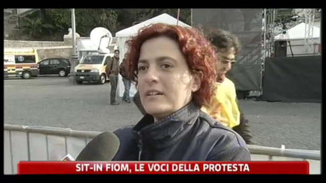 Sit-In FIOM, le voci della protesta