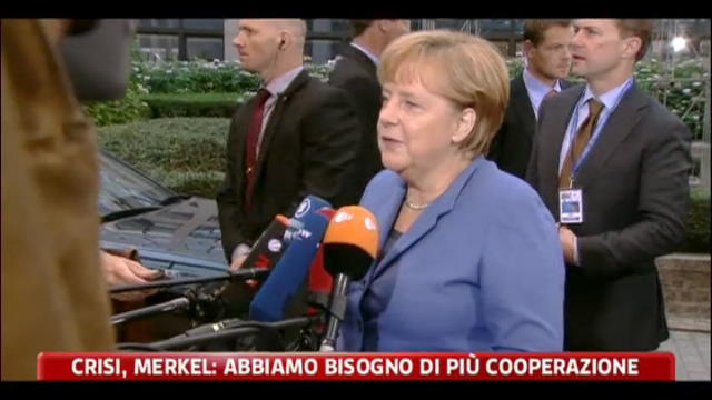 Crisi, Merkel abbiamo bisogno di più cooperazione