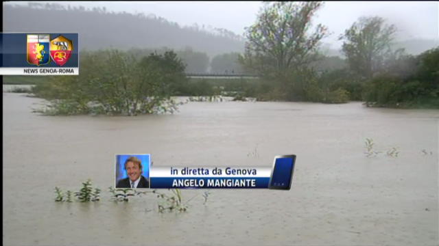 Alluvione in Liguria, Genoa-Roma si giocherà regolarmente