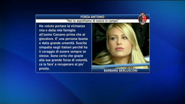 Malore Cassano, le dichiarazioni di Barbara Berlusconi
