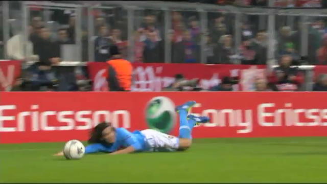 Bayern Monaco - Napoli 3-1, gol di Fernandez (45')