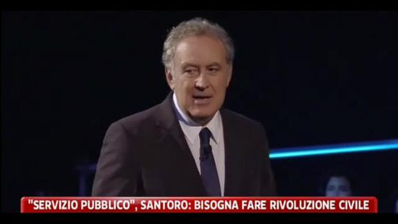 "Servizio pubblico",Santoro: bisogna fare rivoluzione civile