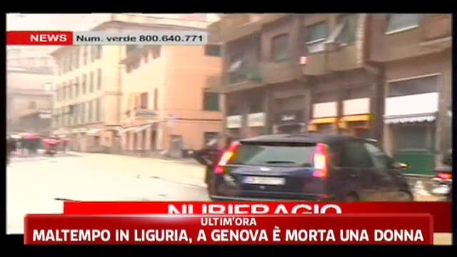 Alluvione, un morto a Genova