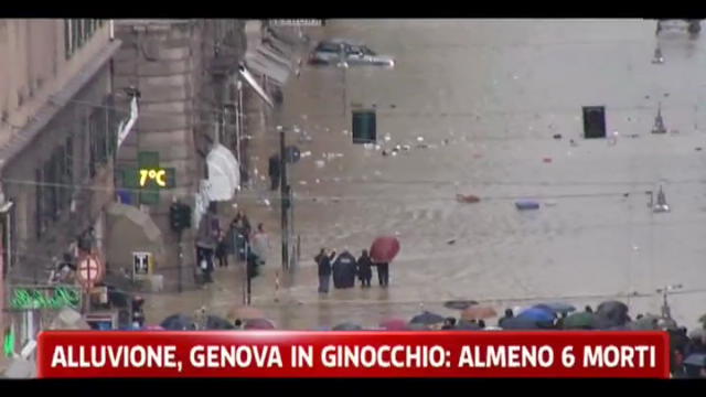 Alluvione, Genova in ginocchio: almeno 6 morti