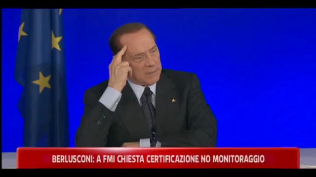 Berlusconi, a FMI chiesta certificazione no monitoraggio