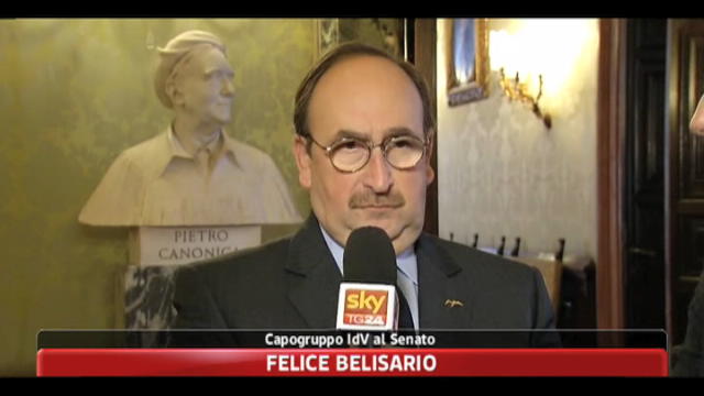 Belisario: subito ok a maxiemendamento, poi Berlusconi via