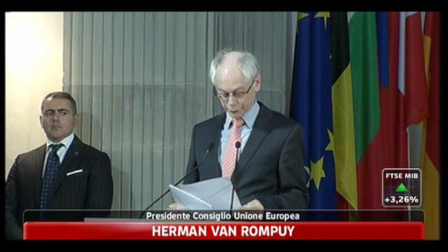 Van Rompuy: sforzi per rimettere Italia in carreggiata
