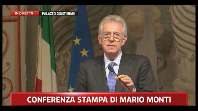 Conferenza stampa di Mario Monti