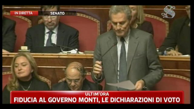 Fiducia Governo Monti, interviene Francesco Rutelli