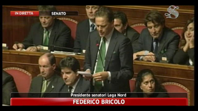 Fiducia Governo Monti, interviene Federico Bricolo