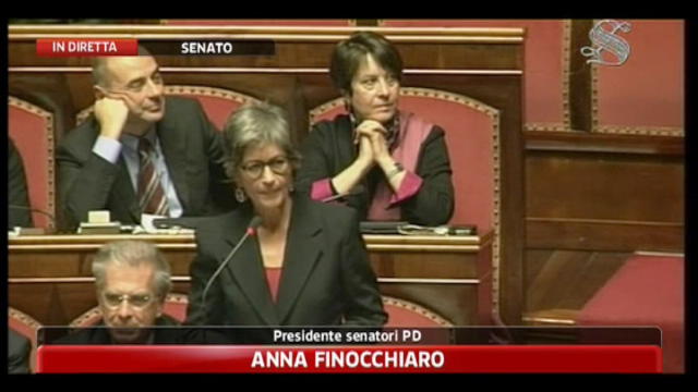 Fiducia Governo Monti, intervento di Anna Finocchiaro