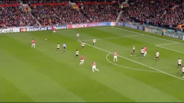 Manchester United-Benfica 1-1, gol di Berbatov (30')