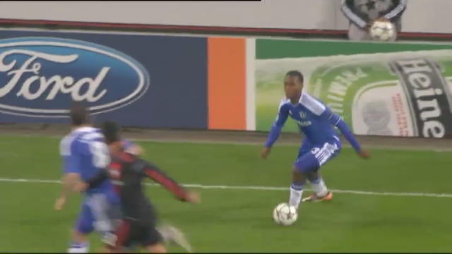 Leverkusen-Chelsea 0-1, gol di Drogba (48')