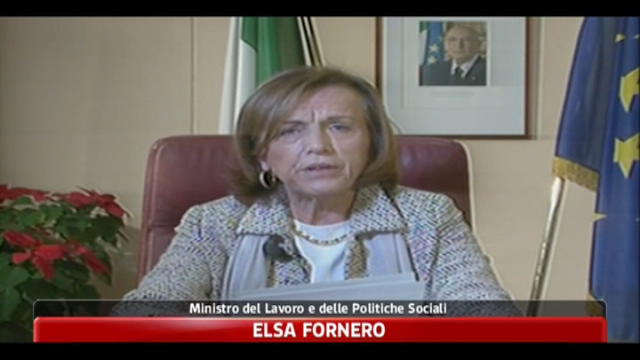 Fornero, rigore, equità e crescita per superare crisi