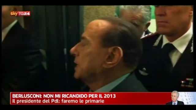 Berlusconi,non mi ricandido per il 2013
