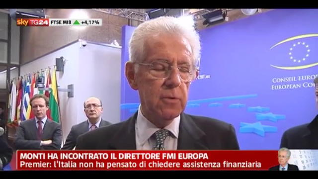 Monti ha incontrato il direttore FMI Europa