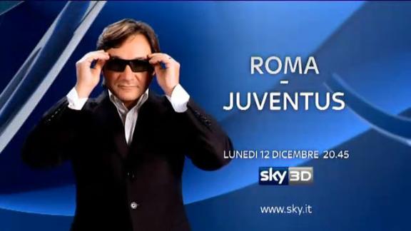 La Serie A si mette gli occhialini: Roma-Juventus in 3D