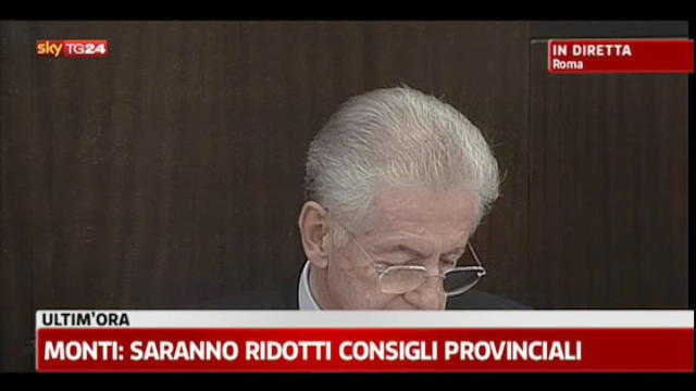 3 - Conferenza Monti: introduzione alla manovra