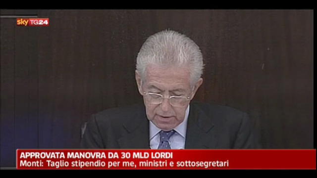 Manovra Monti: i principali interventi