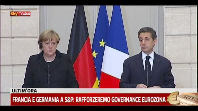 Crisi, Merkel e Sarkozy: serve un trattato nuovo di zecca