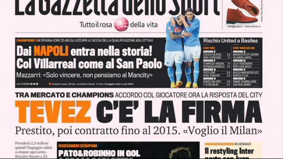 I giornali di mercoledì 7 dicembre 2011