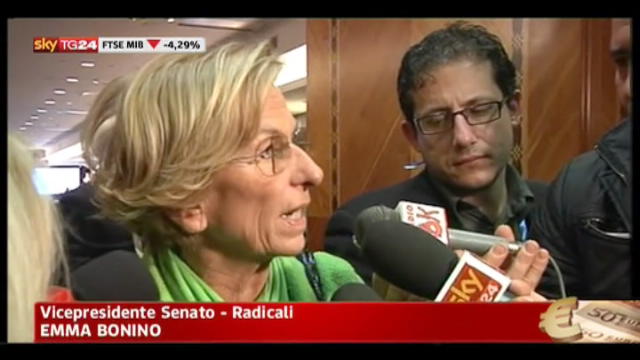 Manovra, Monti, parla Emma Bonino