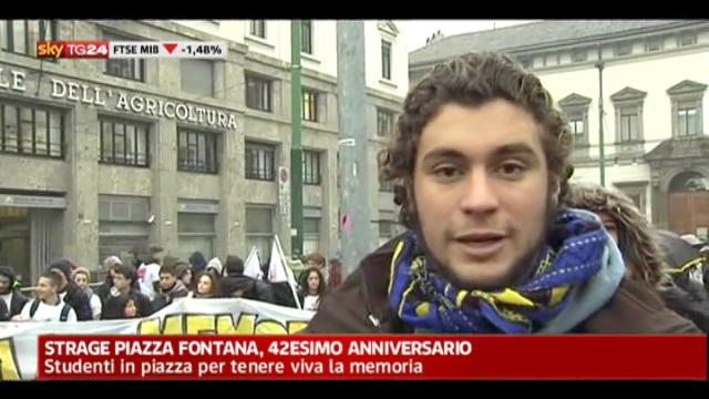 Piazza Fontana, gli studenti vogliono tenere viva la memoria