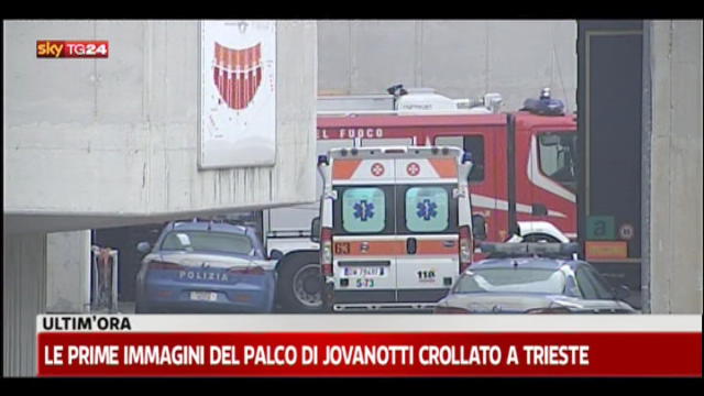 Le prime immagini del palco di Jovanotti crollato a Trieste