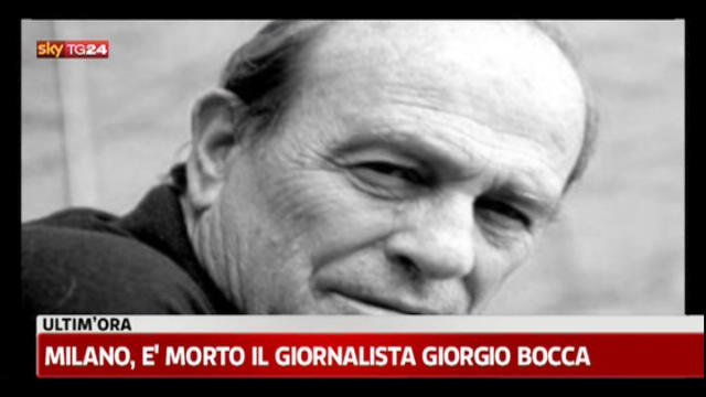 E' morto il giornalista Giorgio Bocca