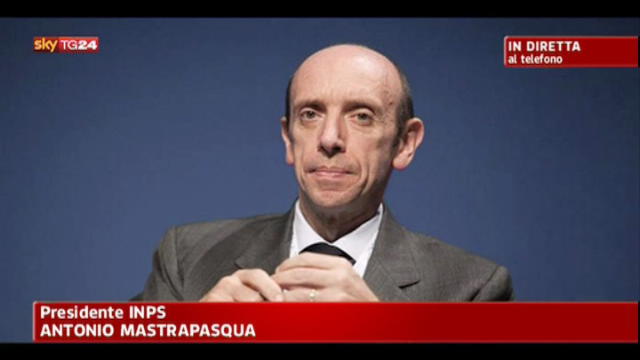 INPS, intervista al presidente Antonio Mastrapasqua