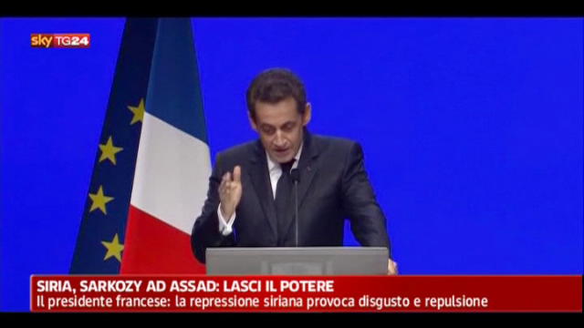 Siria, Sarkozy ad Assad lasci il potere