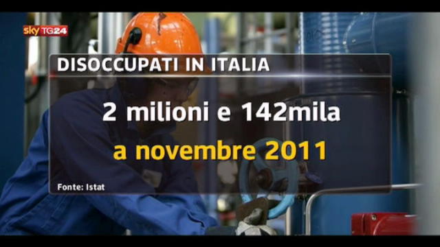 ISTAT: disoccupazione a 8,6% a novembre 2011