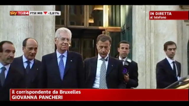 Mario Monti vola a Bruxelles per incontro con autorità UE