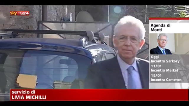 Inizia tour europeo Monti, oggi colloqui con Sarkozy
