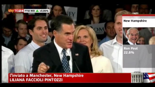 Usa 2012, sul podio Romney, Paul, Huntsman