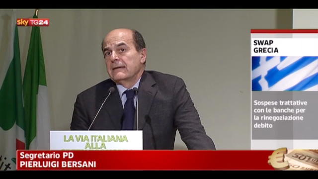 Crisi debito Eurozona, parla Bersani