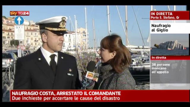 Naufragio Costa, intervento di Nicastro, Guardia Costiera
