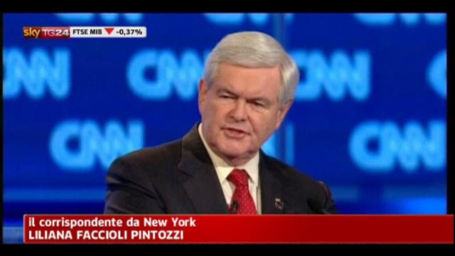 USA 2012, Gingrich vince dibattito voto in South Carolina