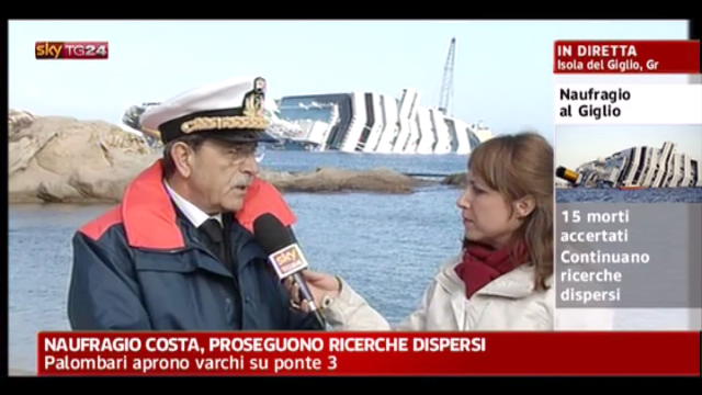 Costa Concordia, intervista all'Ammiraglio Dell'Anna