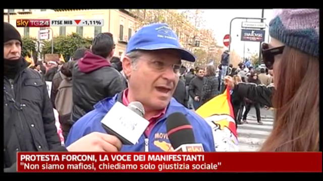 Protesta Forconi, la voce dei manifestanti