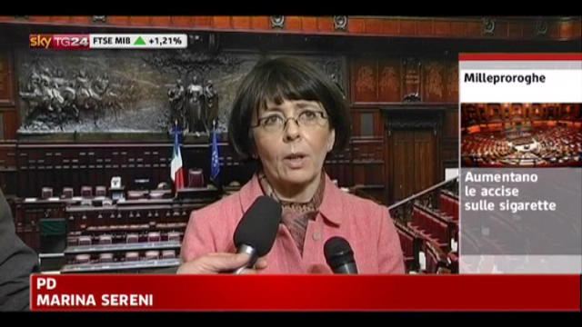 Marina Sereni: il Pd sostiene con lealtà il governo