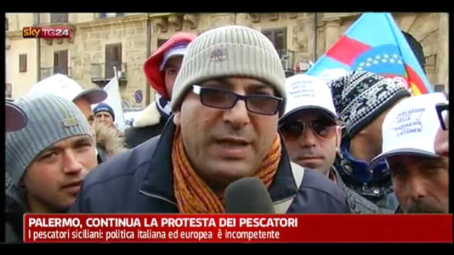 Palermo, continua la protesta dei pescatori