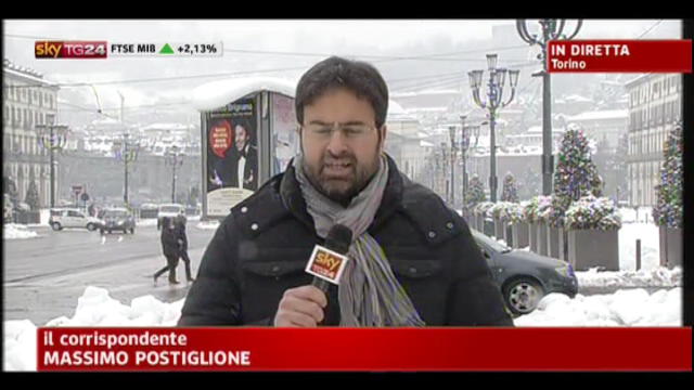 Vento freddo e neve su Torino, Milano, e Genova