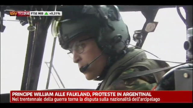 Principe William alle Falkland, proteste in Argentina